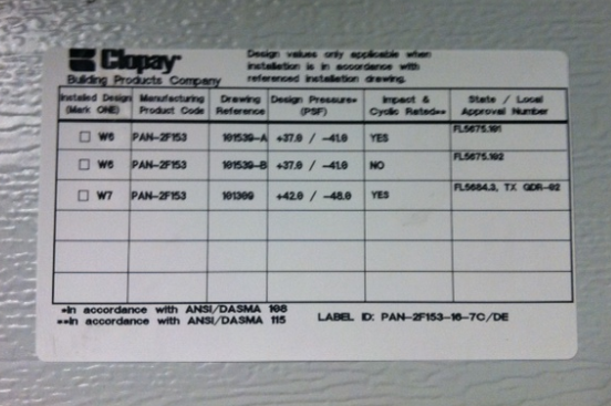 Hurricane Garage Clopay Sticker