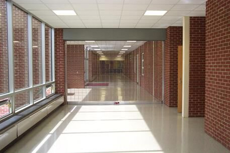 A Cookson grille in a brick building