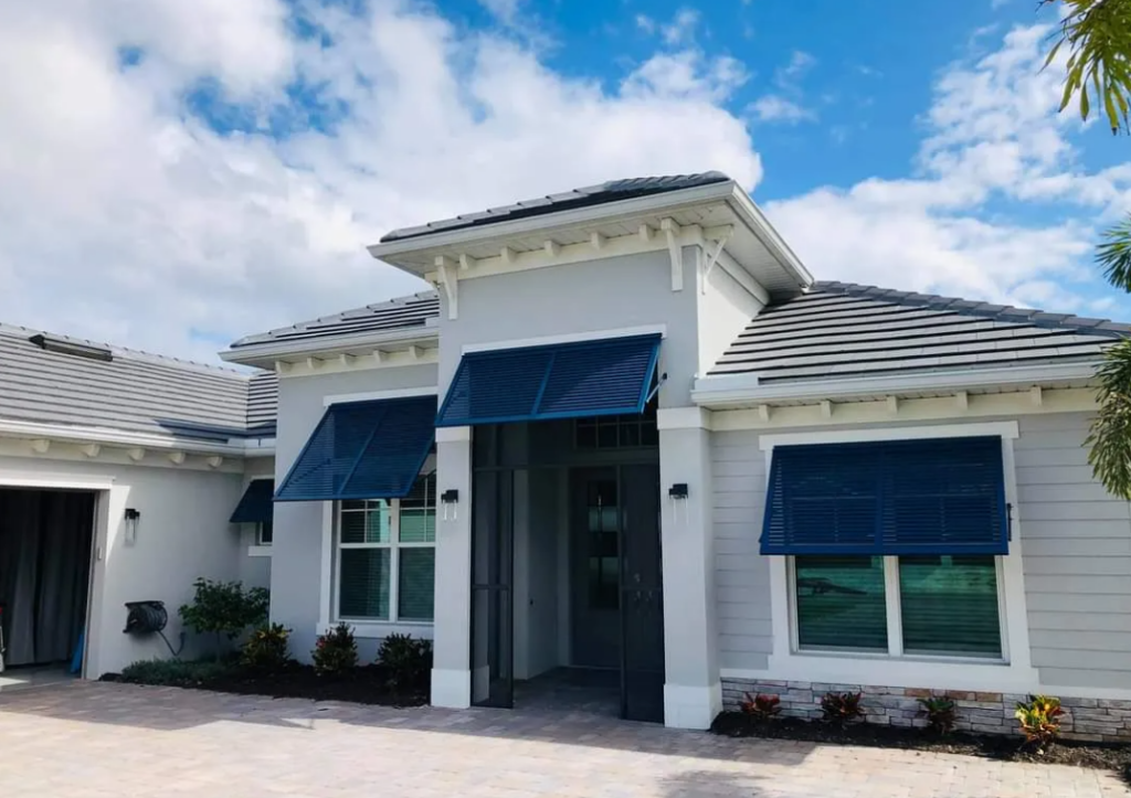 Bahama shutters on a Florida home