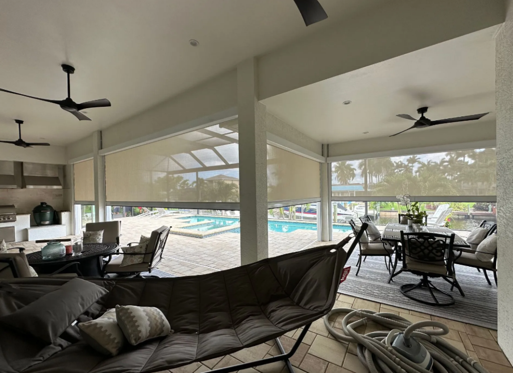 motorized hurricane screens